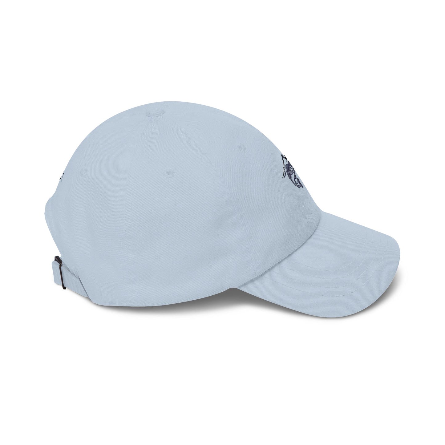 Dad Cap — Minimal Trout & Mountain Embroidered Fishing Hat