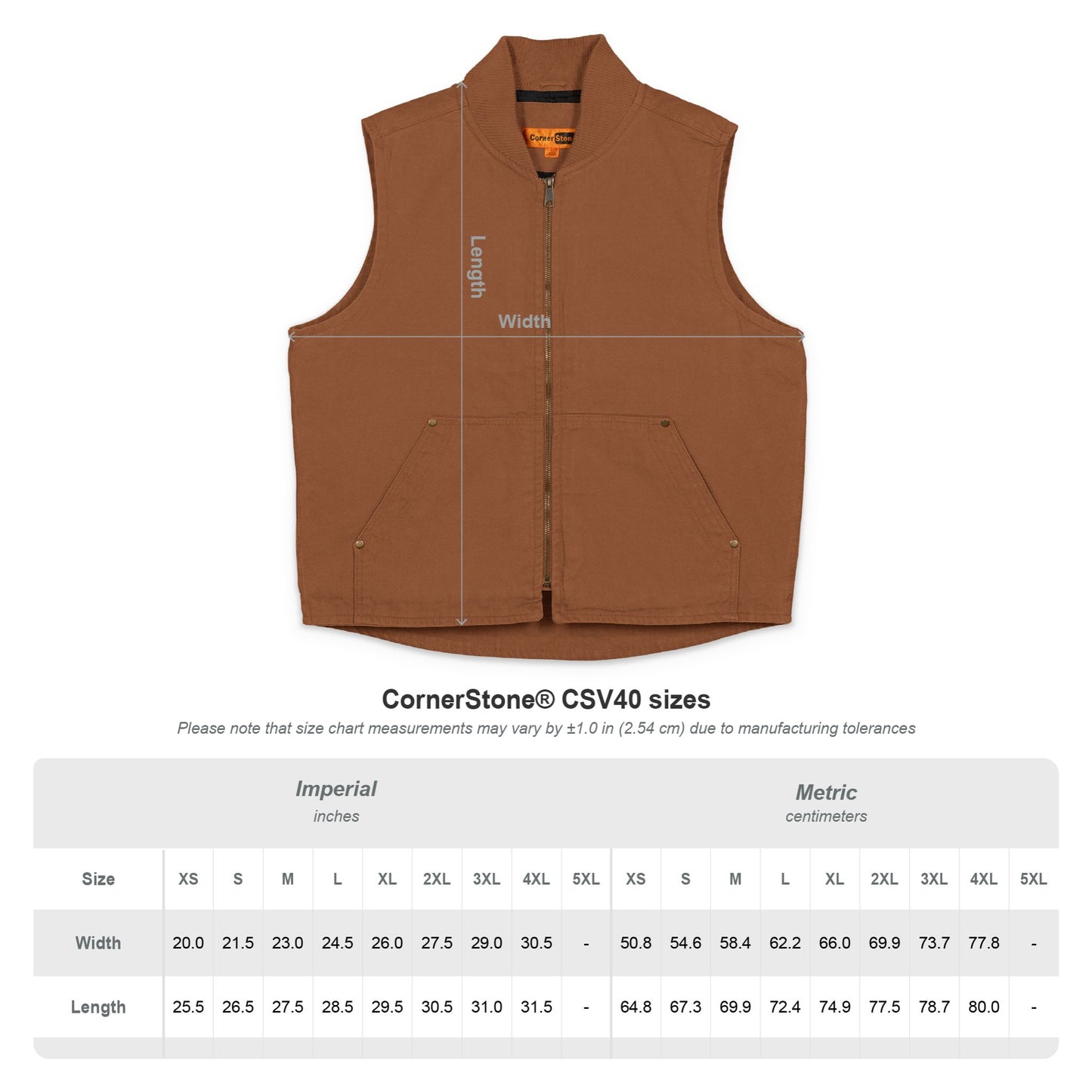 Drift Range Washed Duck Cloth Work Vest — Embroidered Durable Utility Vest