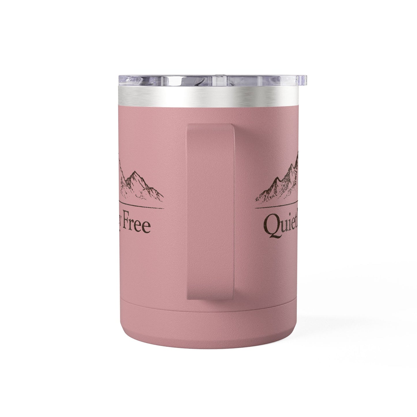 Quietly Free Mountain Insulated Coffee Tumbler - 15oz Travel Mug