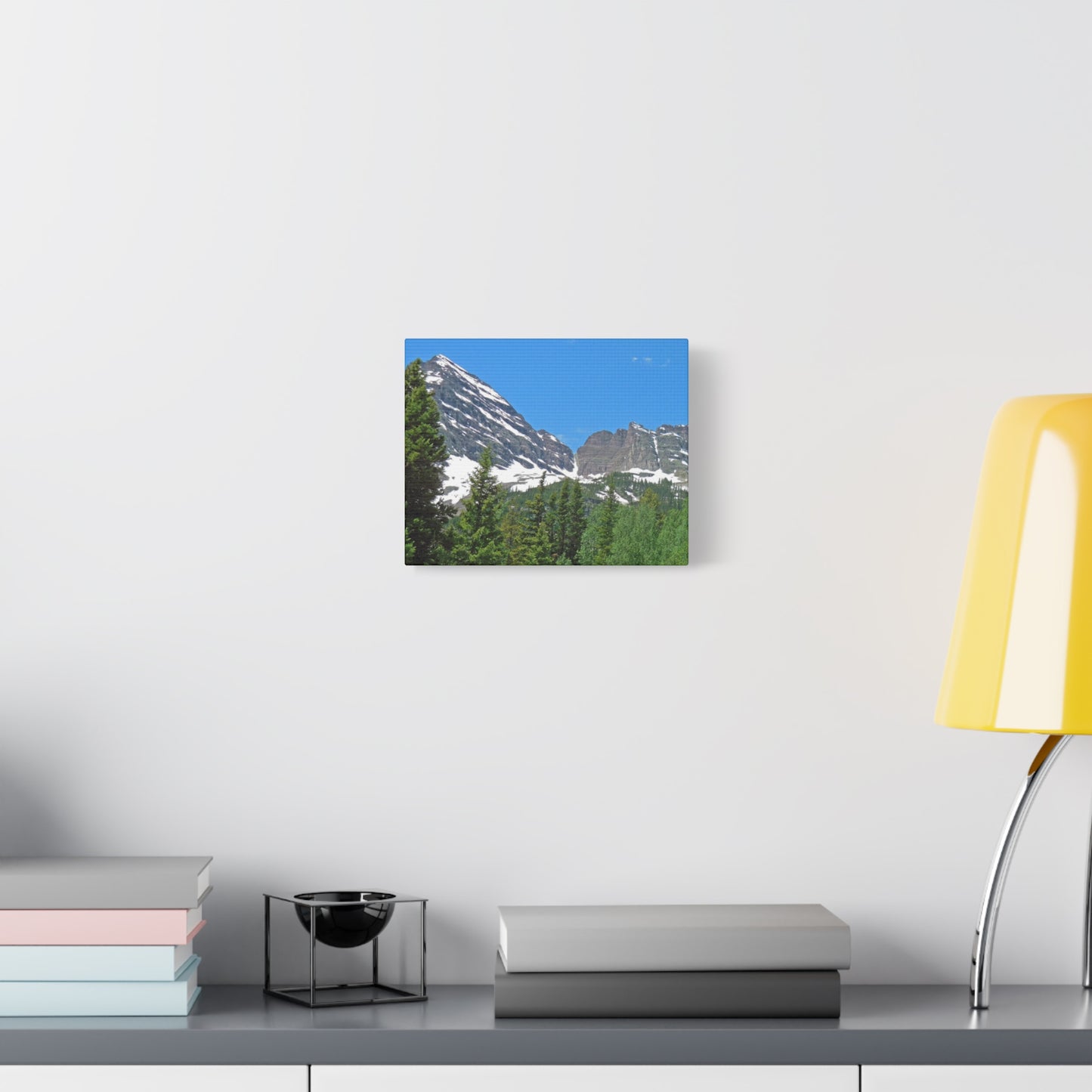 Maroon Bells Colorado Photography  Matte Canvas Print — Stretched 1.25" Wall Art