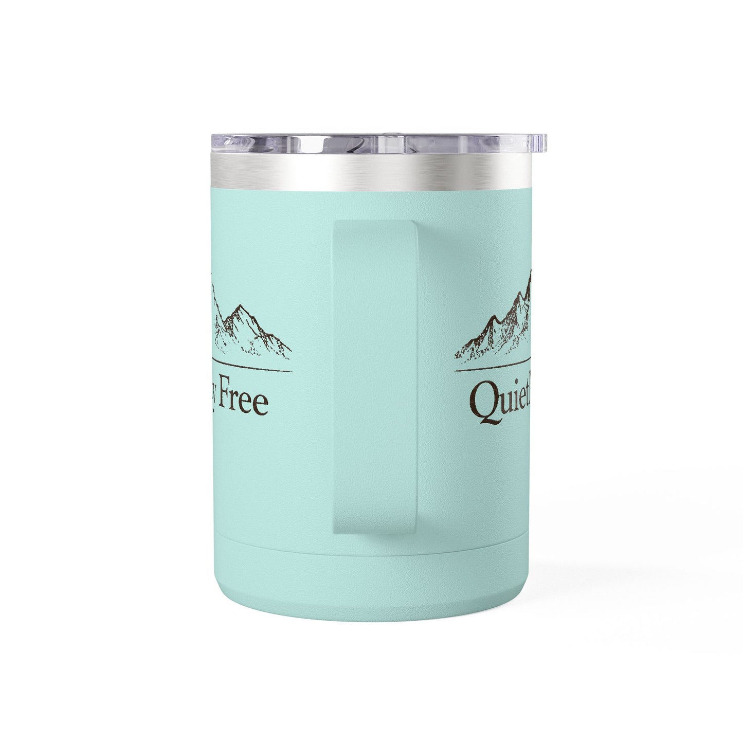 Quietly Free Mountain Insulated Coffee Tumbler - 15oz Travel Mug