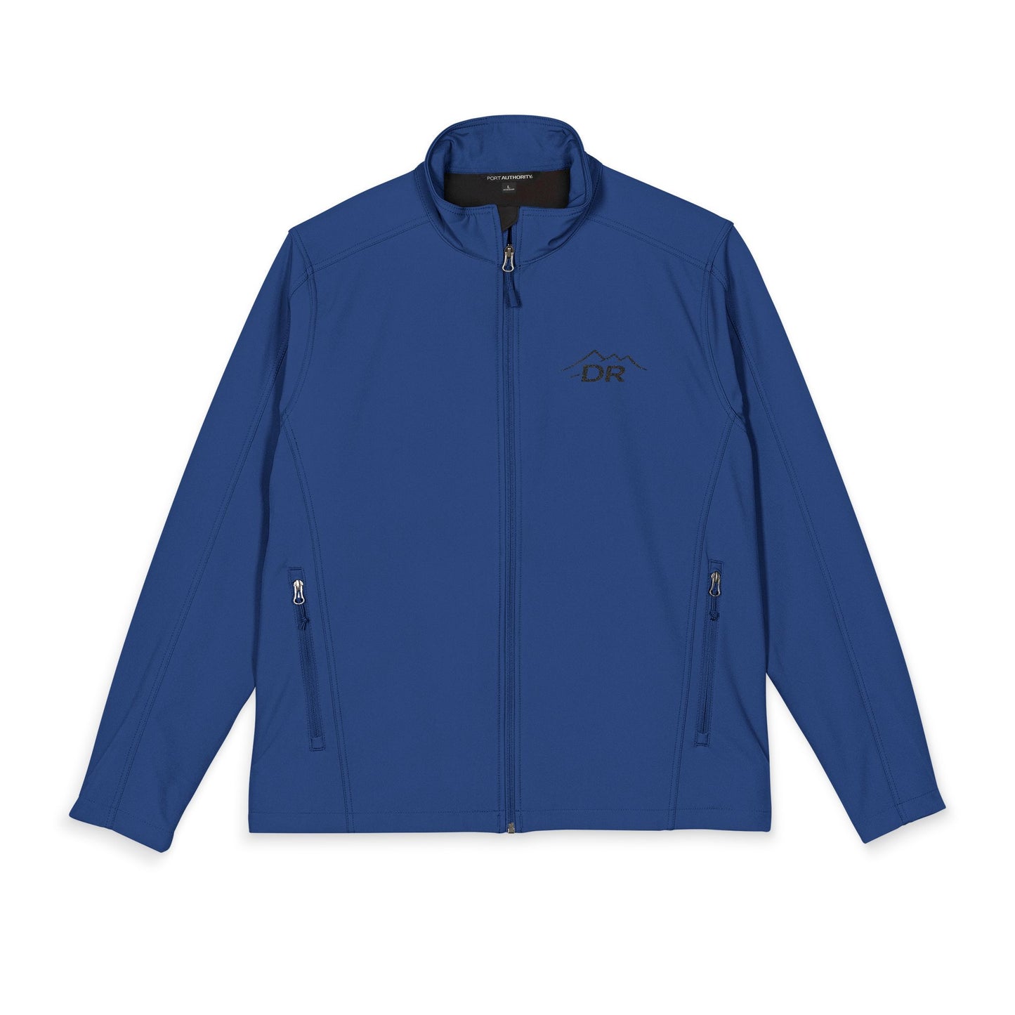 Drift Range Men's Embroidered Soft Shell Jacket — Lightweight Water-Resistant Casual Outerwear