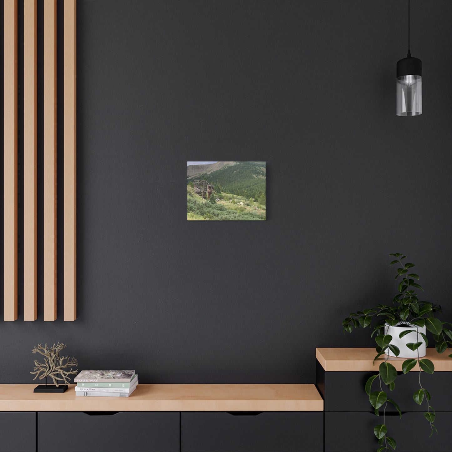 Independence Pass Colorado Mining Ruins Matte Canvas Print — Rustic Alpine Landscape Wall Art