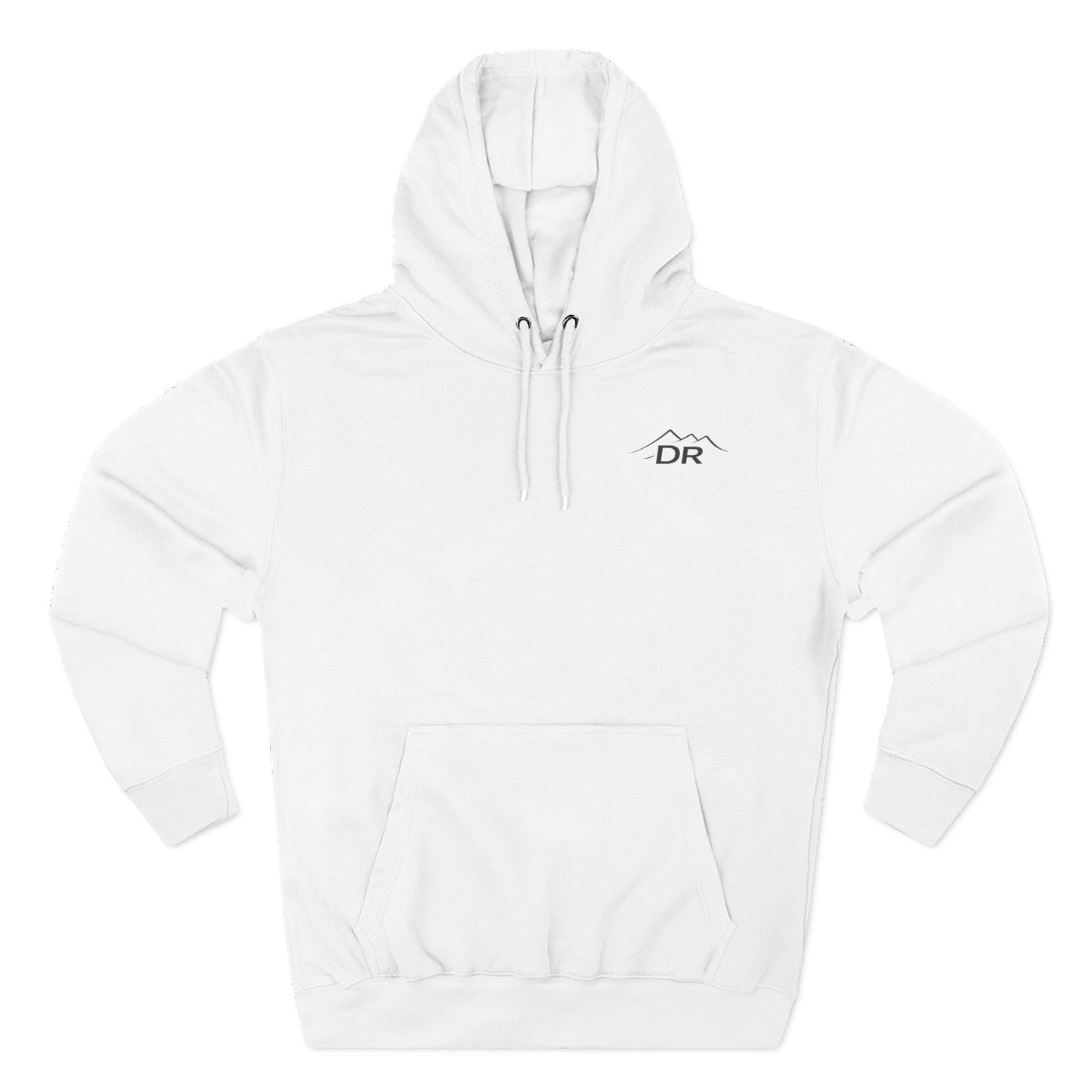 Drift Range Fleece Hoodie – 'DR' Chest Logo & Back Text Casual Pullover