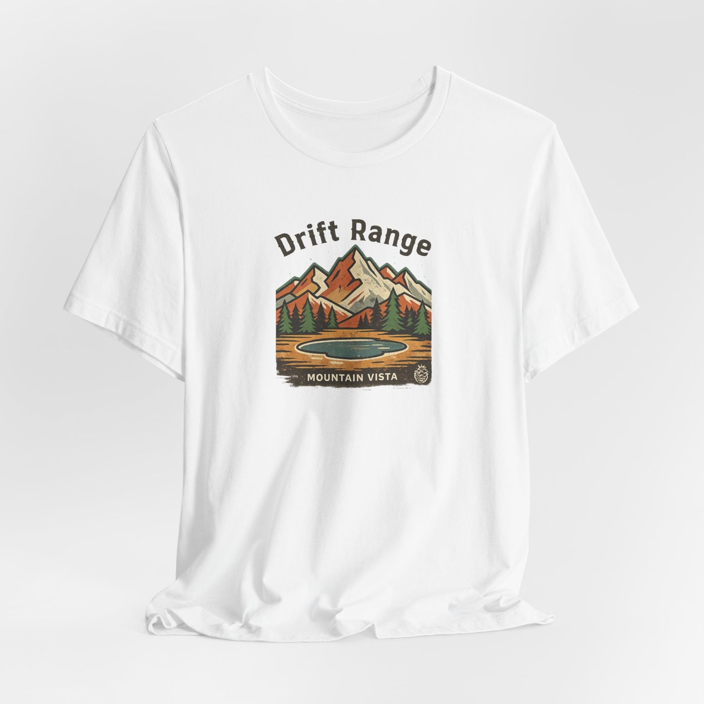 Drift Range Mountain Vista T‑Shirt — Vintage Outdoor Adventure Tee