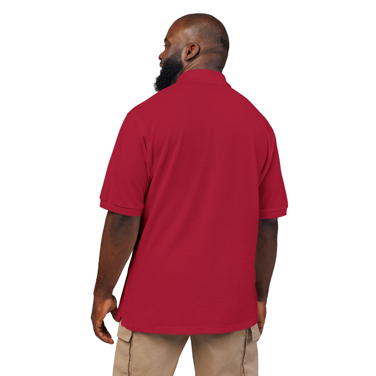 Embroidered DR LOGO Polo Shirt — Minimal Mountain Logo