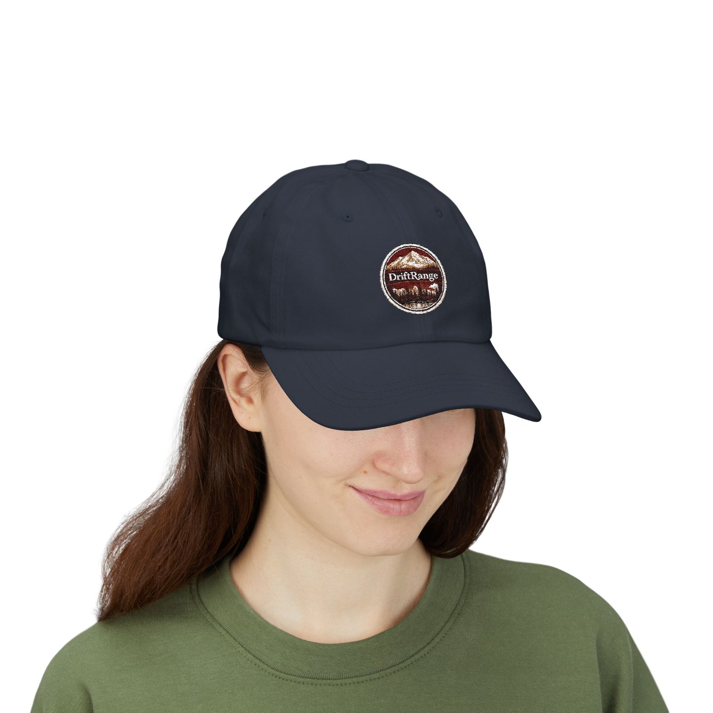 DriftRange Vintage Patch Dad Cap – Classic Embroidered Baseball Hat