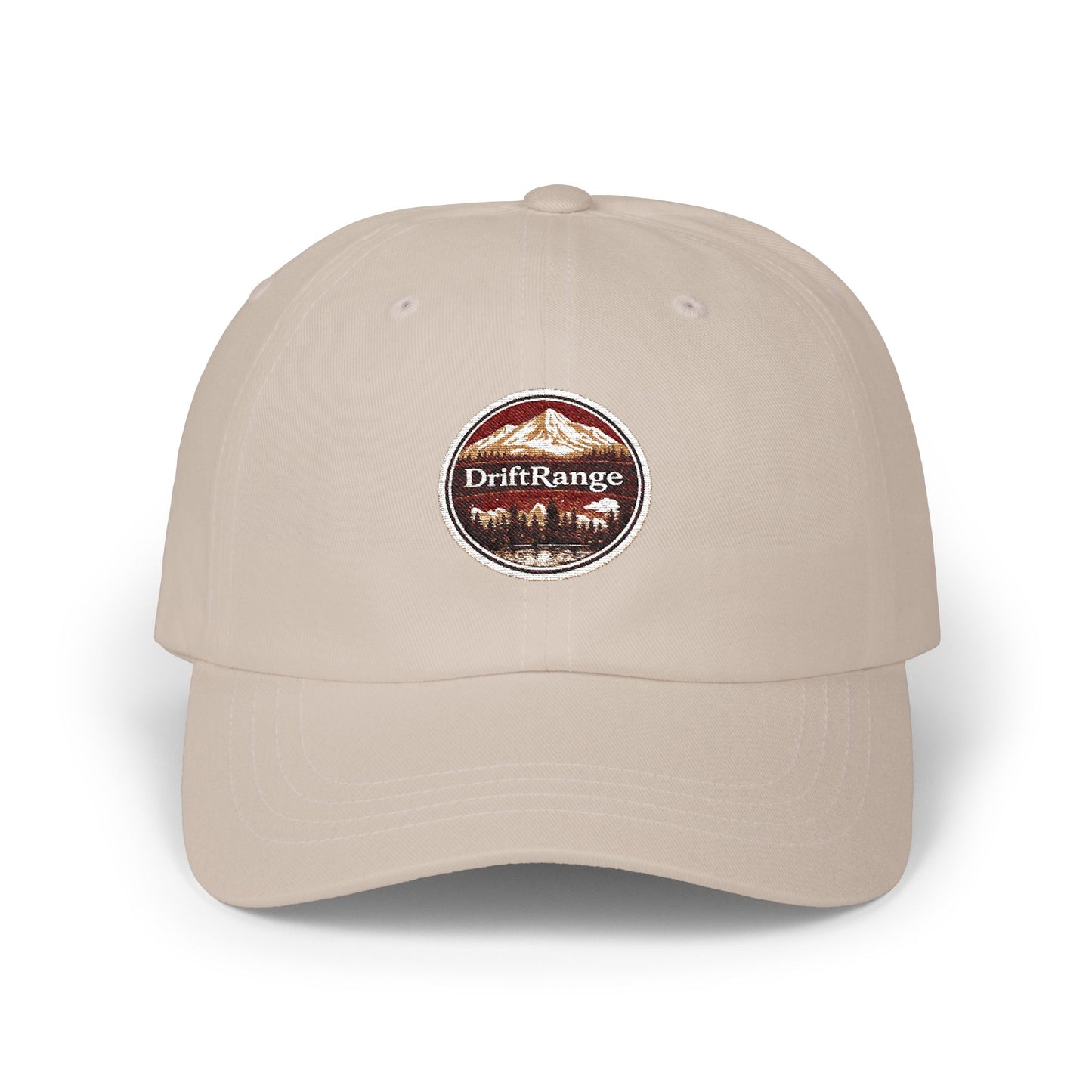 DriftRange Vintage Patch Dad Cap – Classic Embroidered Baseball Hat