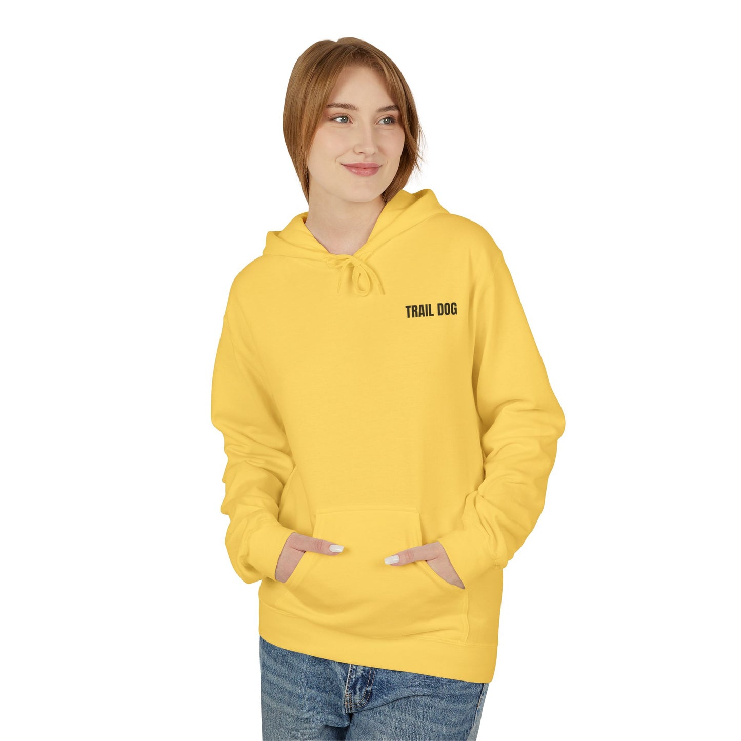 Trail Dog Hoodie — Minimal Outdoor Logo Pullover