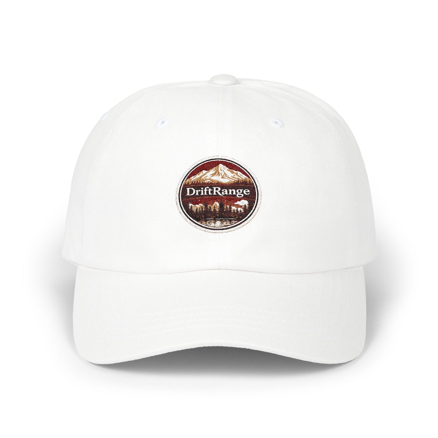 DriftRange Vintage Patch Dad Cap – Classic Embroidered Baseball Hat