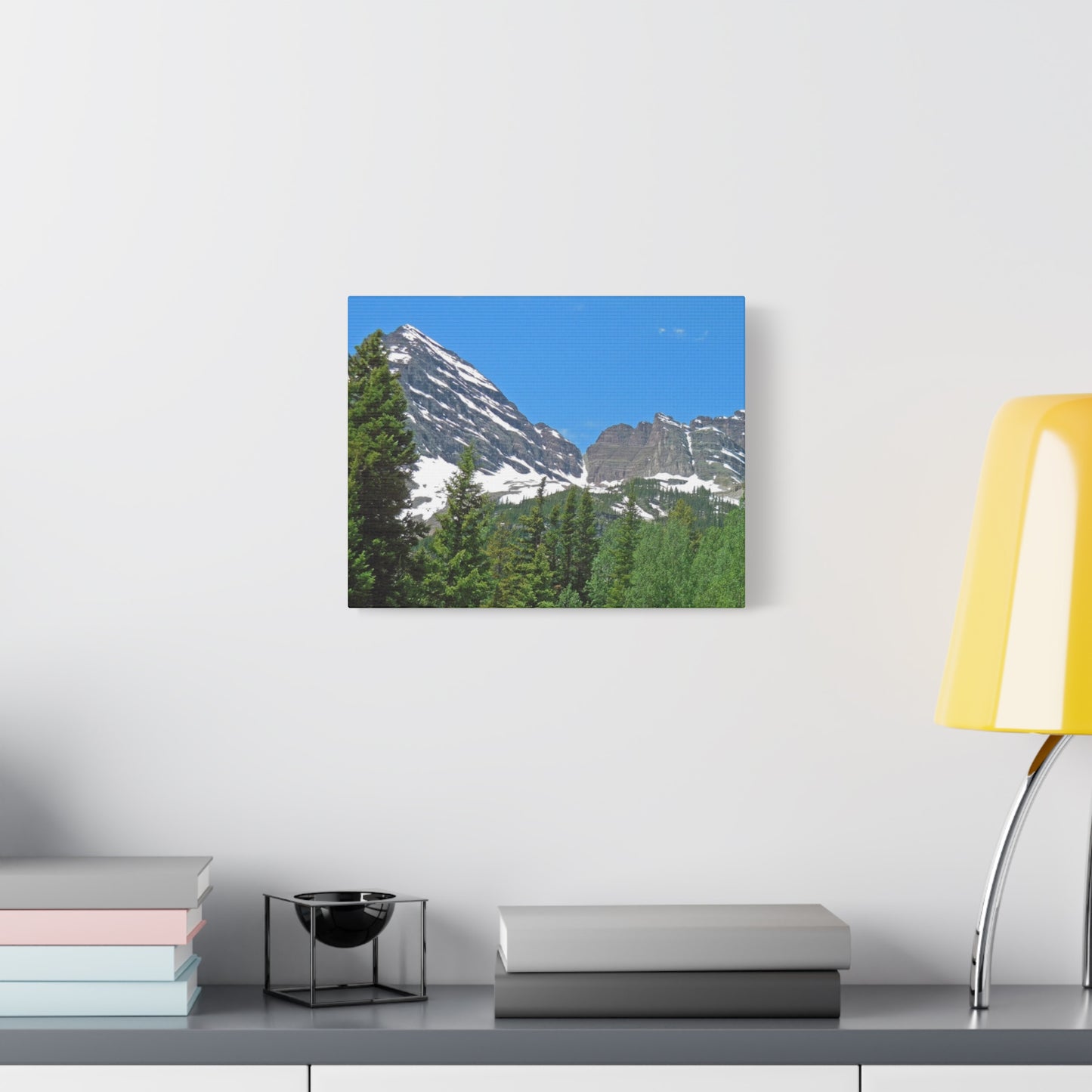 Maroon Bells Colorado Photography  Matte Canvas Print — Stretched 1.25" Wall Art