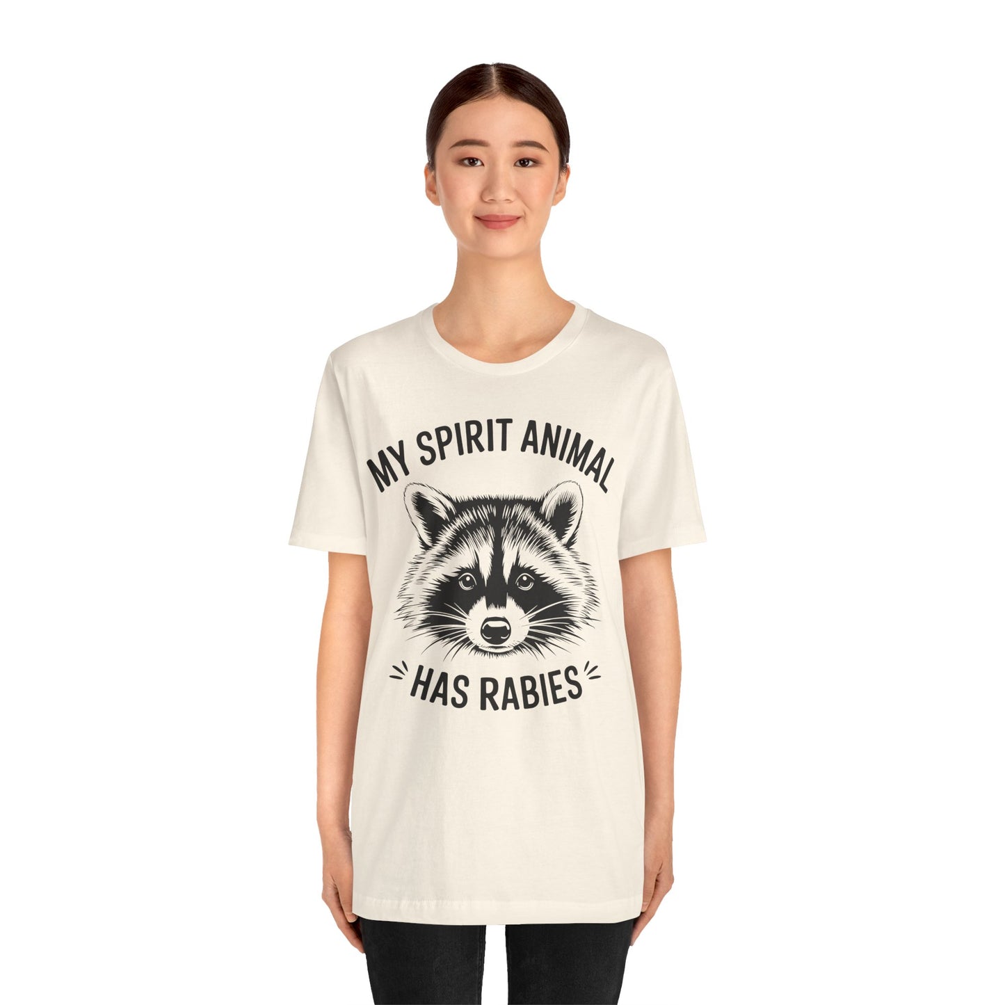 Raccoon Tee - "My Spirit Animal Has Rabies" Graphic T-Shirt