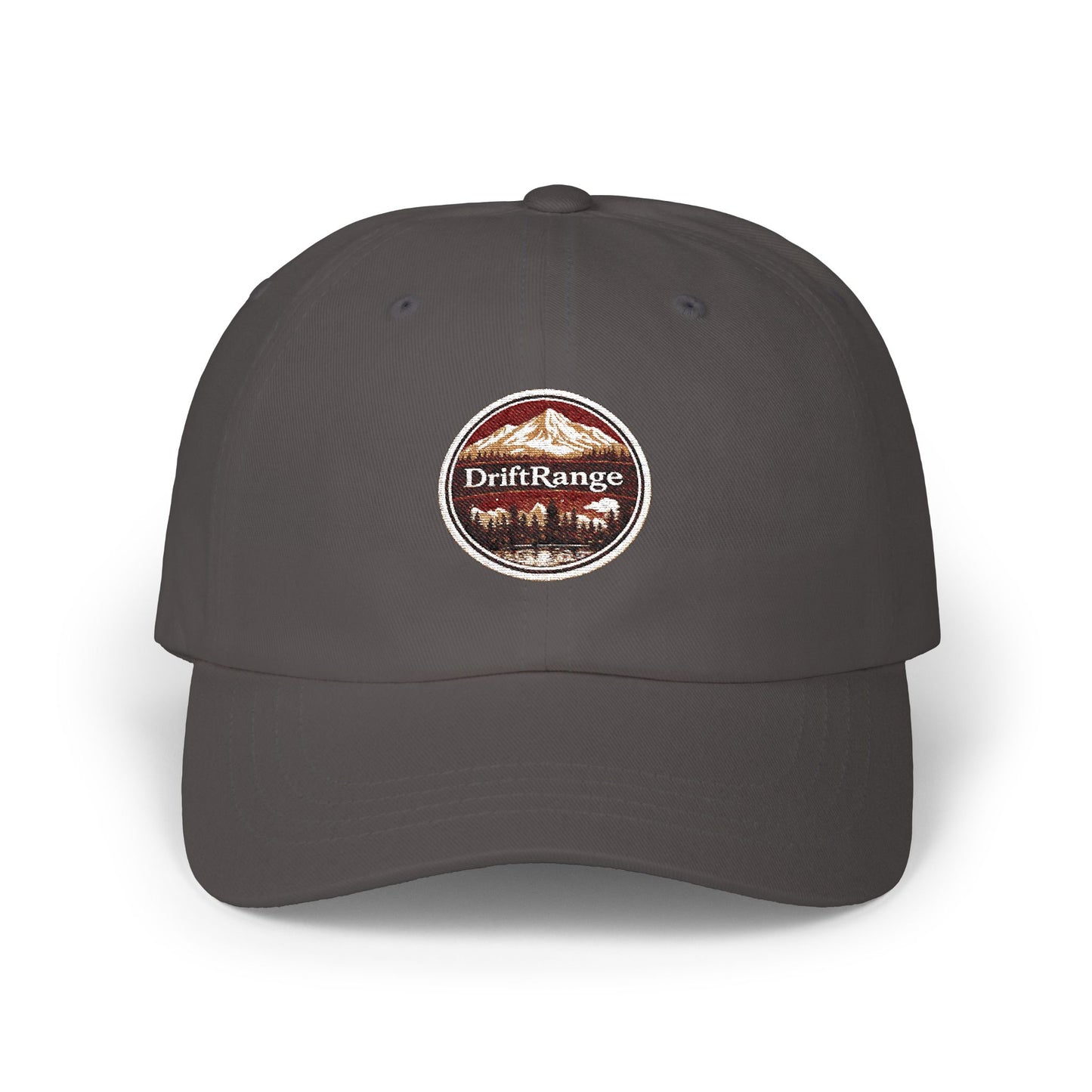 DriftRange Vintage Patch Dad Cap – Classic Embroidered Baseball Hat