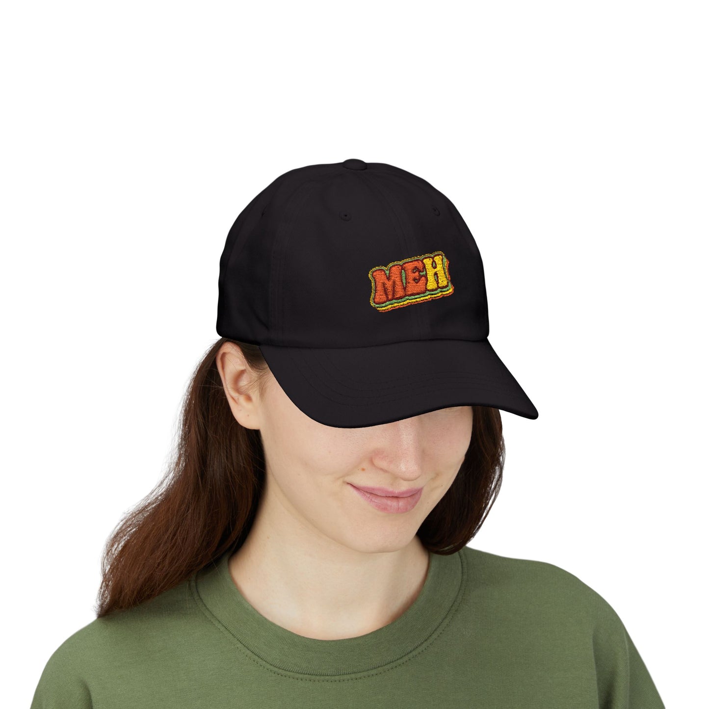 Dad Cap — 'MEH' Retro Embroidered Casual Baseball Hat