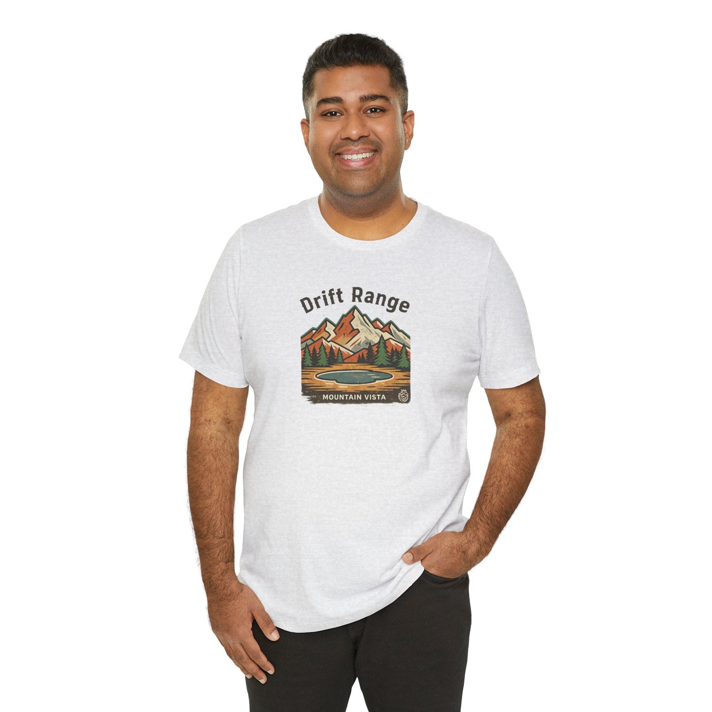 Drift Range Mountain Vista T‑Shirt — Vintage Outdoor Adventure Tee