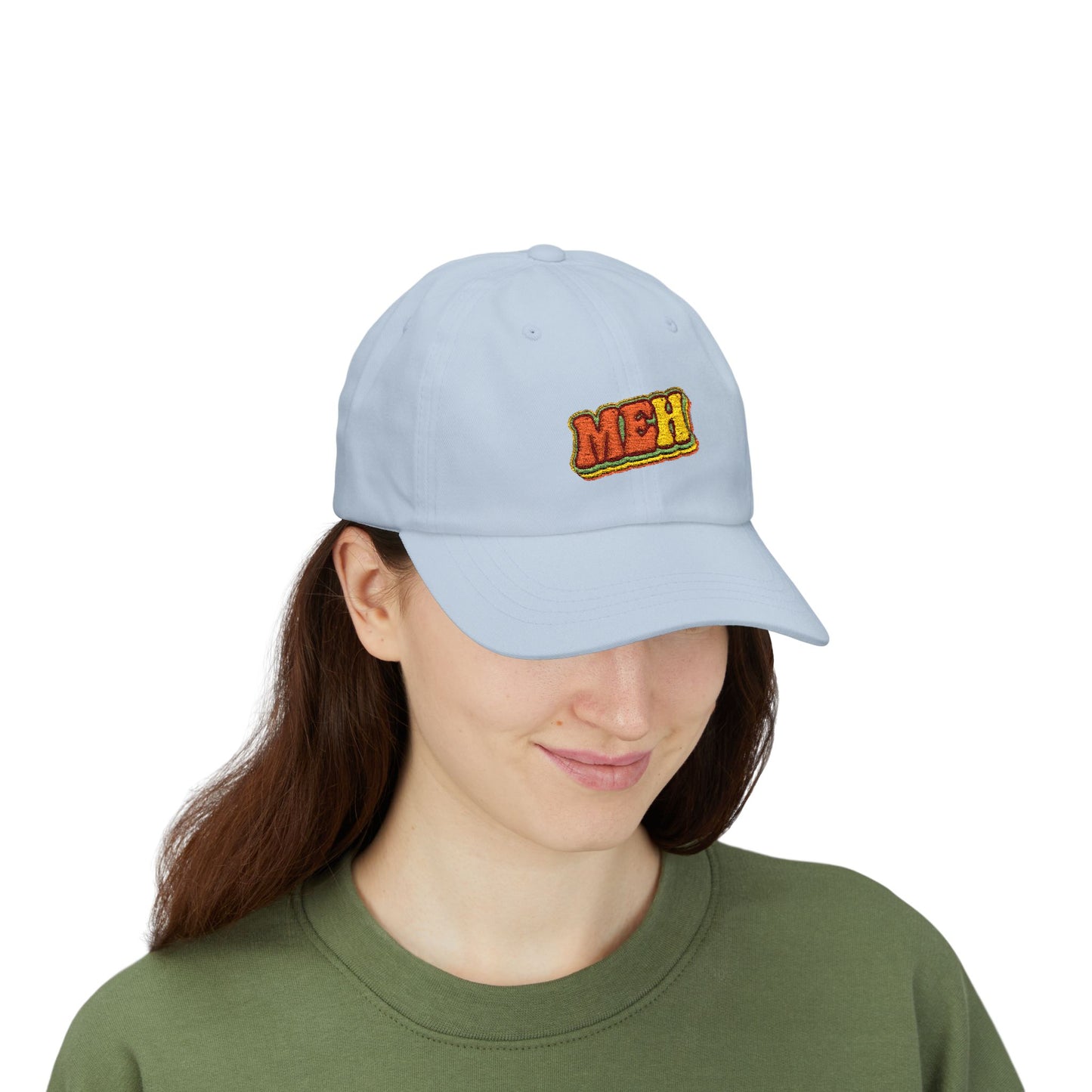 Dad Cap — 'MEH' Retro Embroidered Casual Baseball Hat