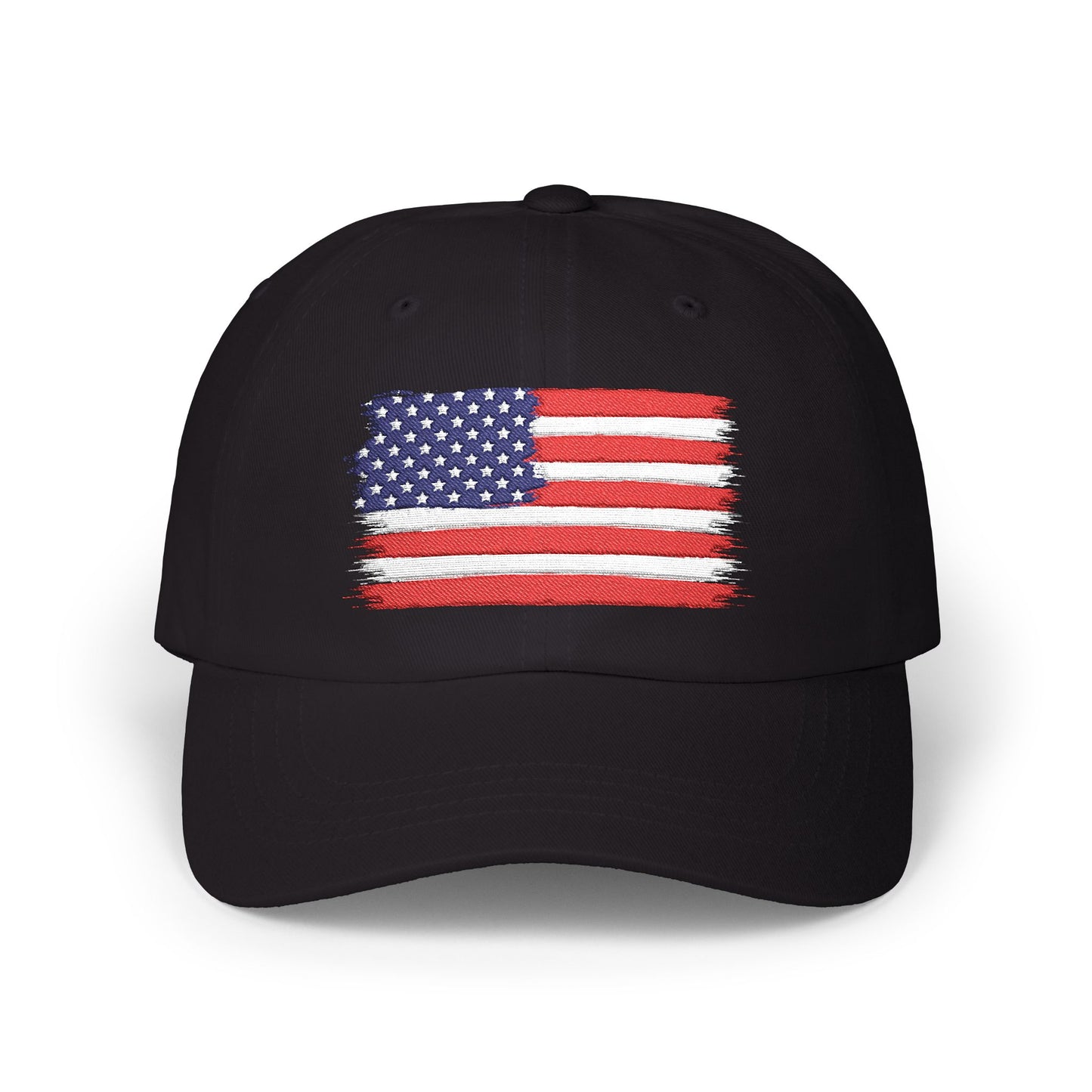 American Flag Dad Cap — Embroidered Patriotic Hat