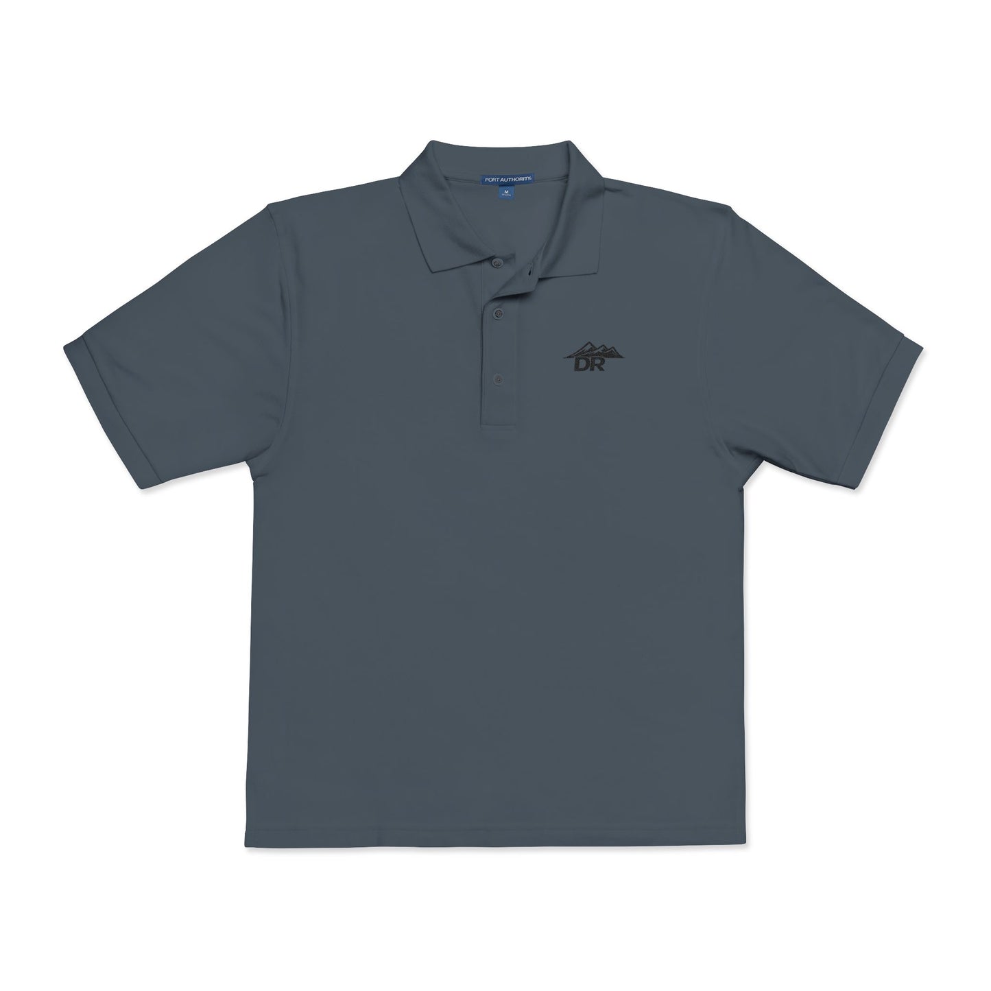Embroidered DR LOGO Polo Shirt — Minimal Mountain Logo