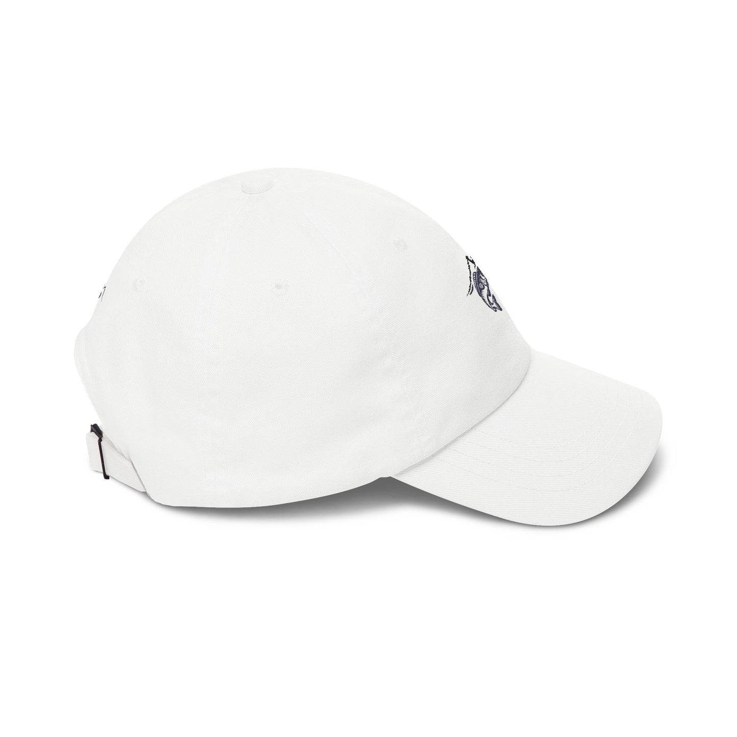 Dad Cap — Minimal Trout & Mountain Embroidered Fishing Hat
