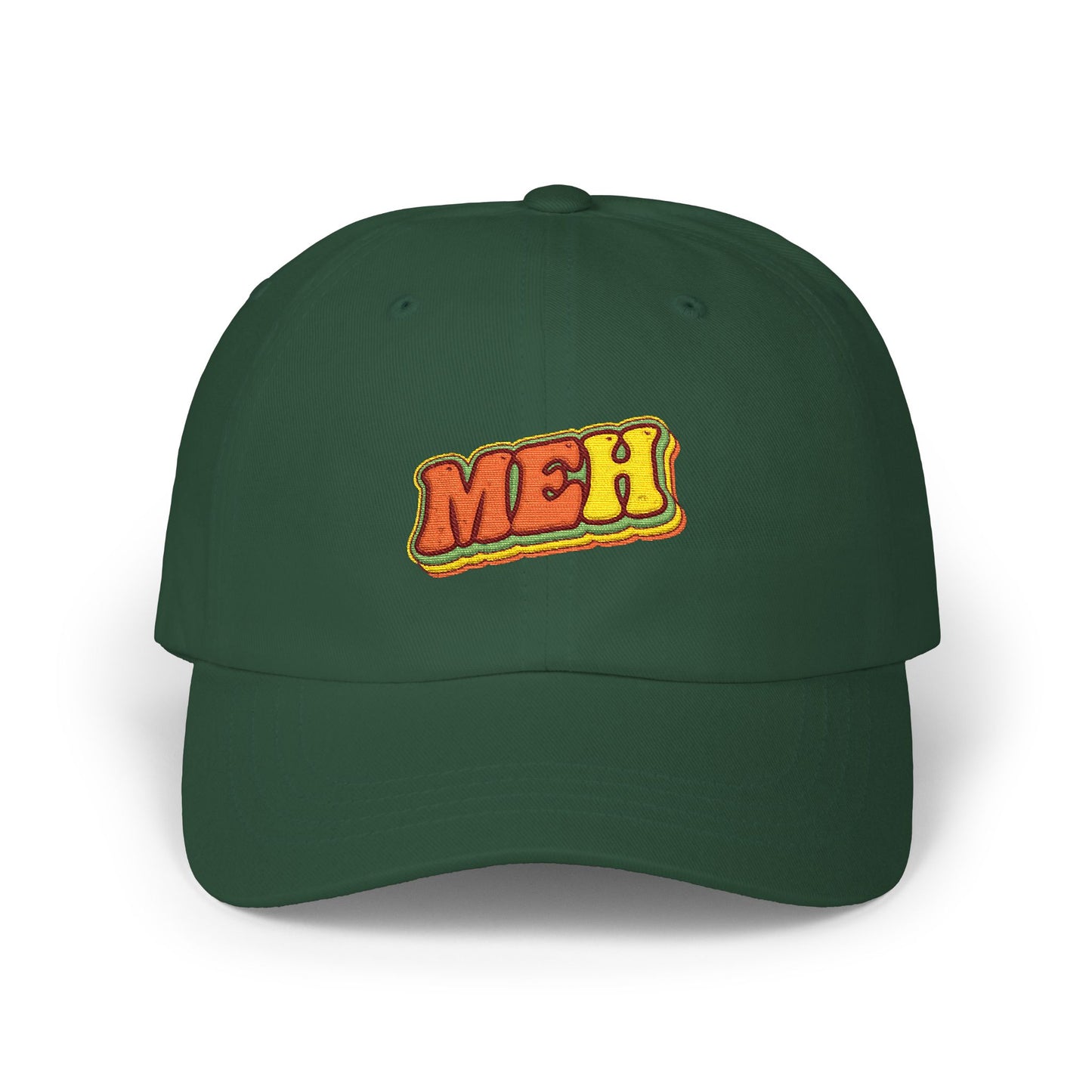 Dad Cap — 'MEH' Retro Embroidered Casual Baseball Hat