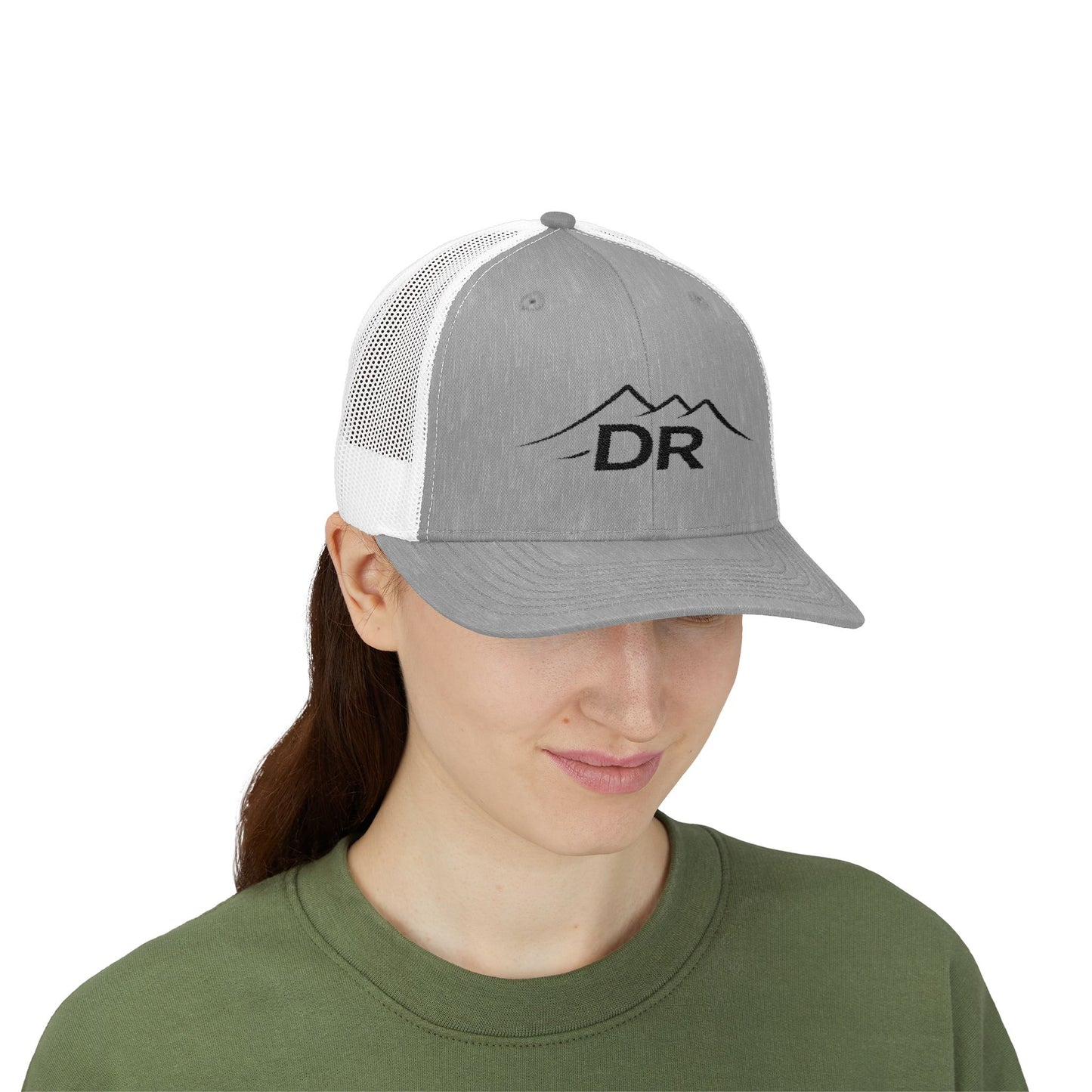 Drift Range Snapback Trucker Cap — Embroidered Outdoor Logo Hat