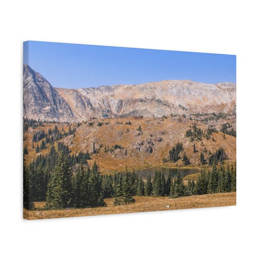 Snowy Range Wyoming  Matte Canvas Print - Stretched 1.25" Wall Art