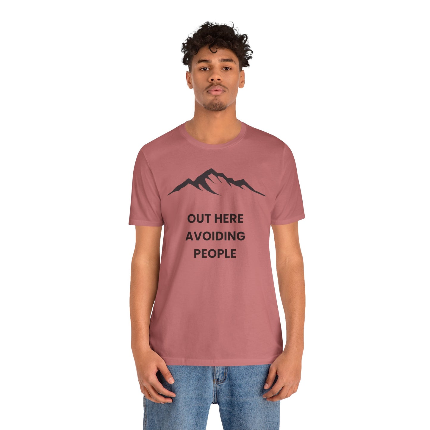 Out Here Avoiding People Mountain T-Shirt