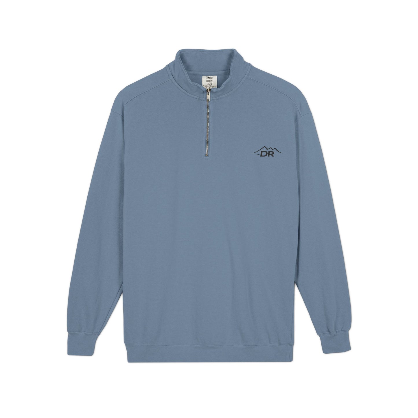 Drift Range Quarter-Zip Sweatshirt — Minimalist Gray Pullover