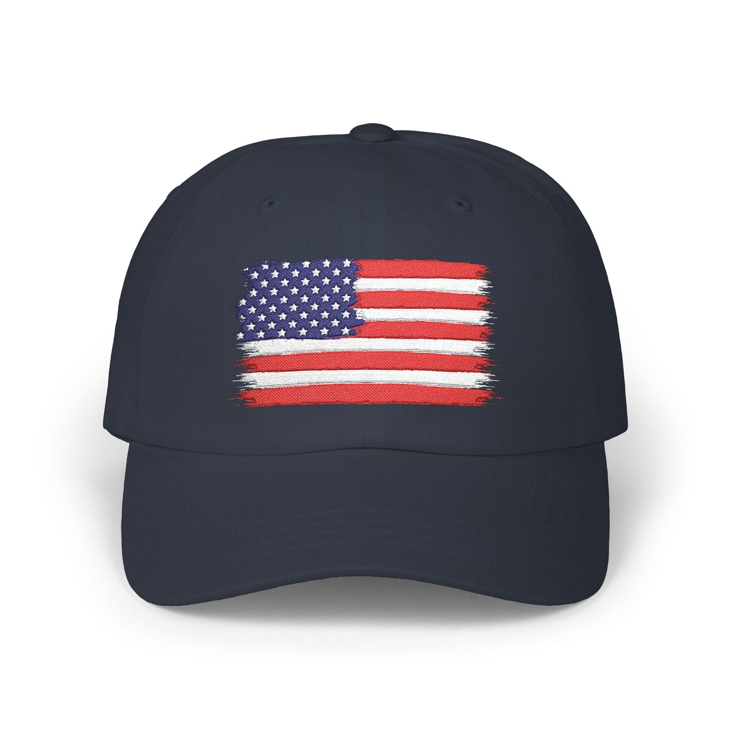American Flag Dad Cap — Embroidered Patriotic Hat