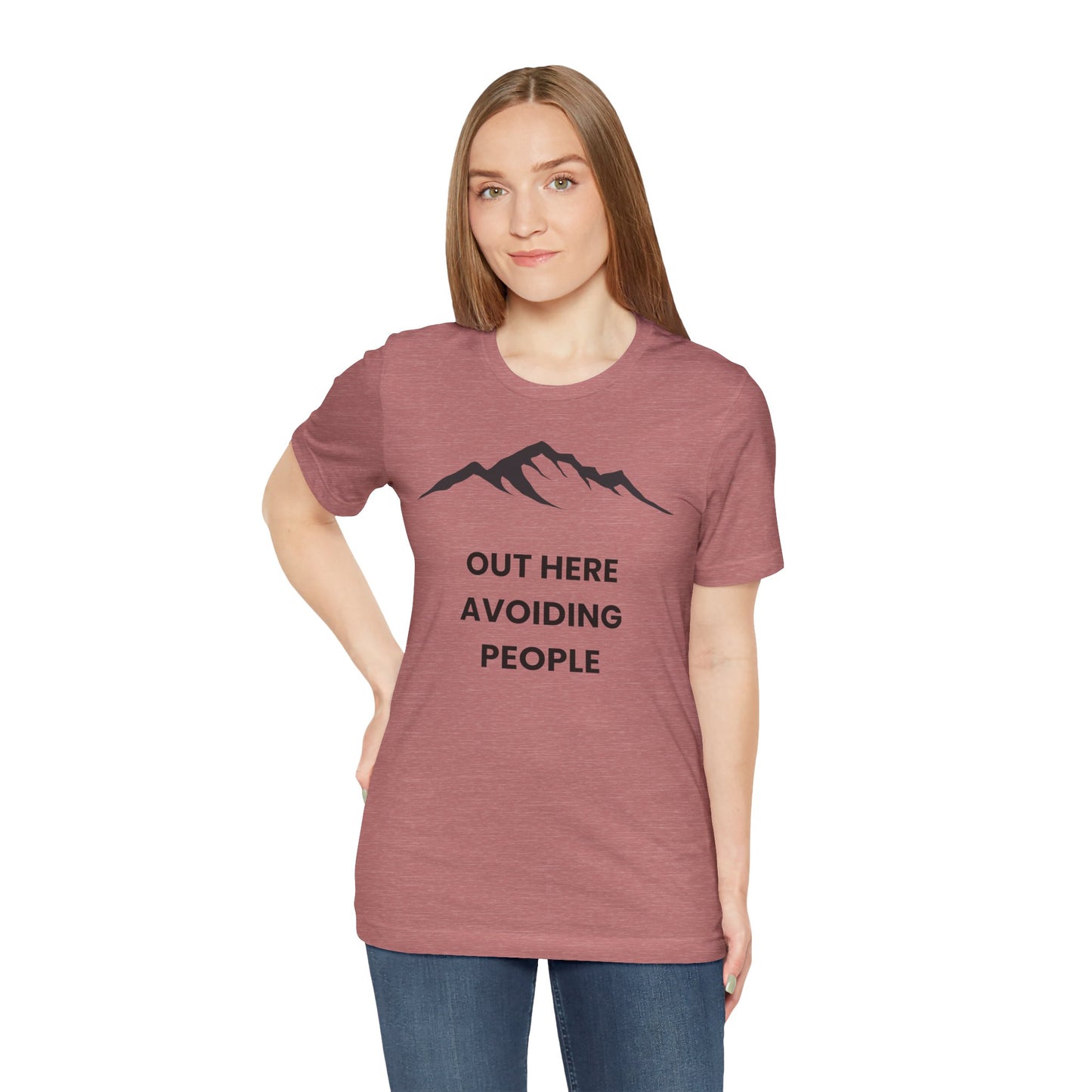 Out Here Avoiding People Mountain T-Shirt