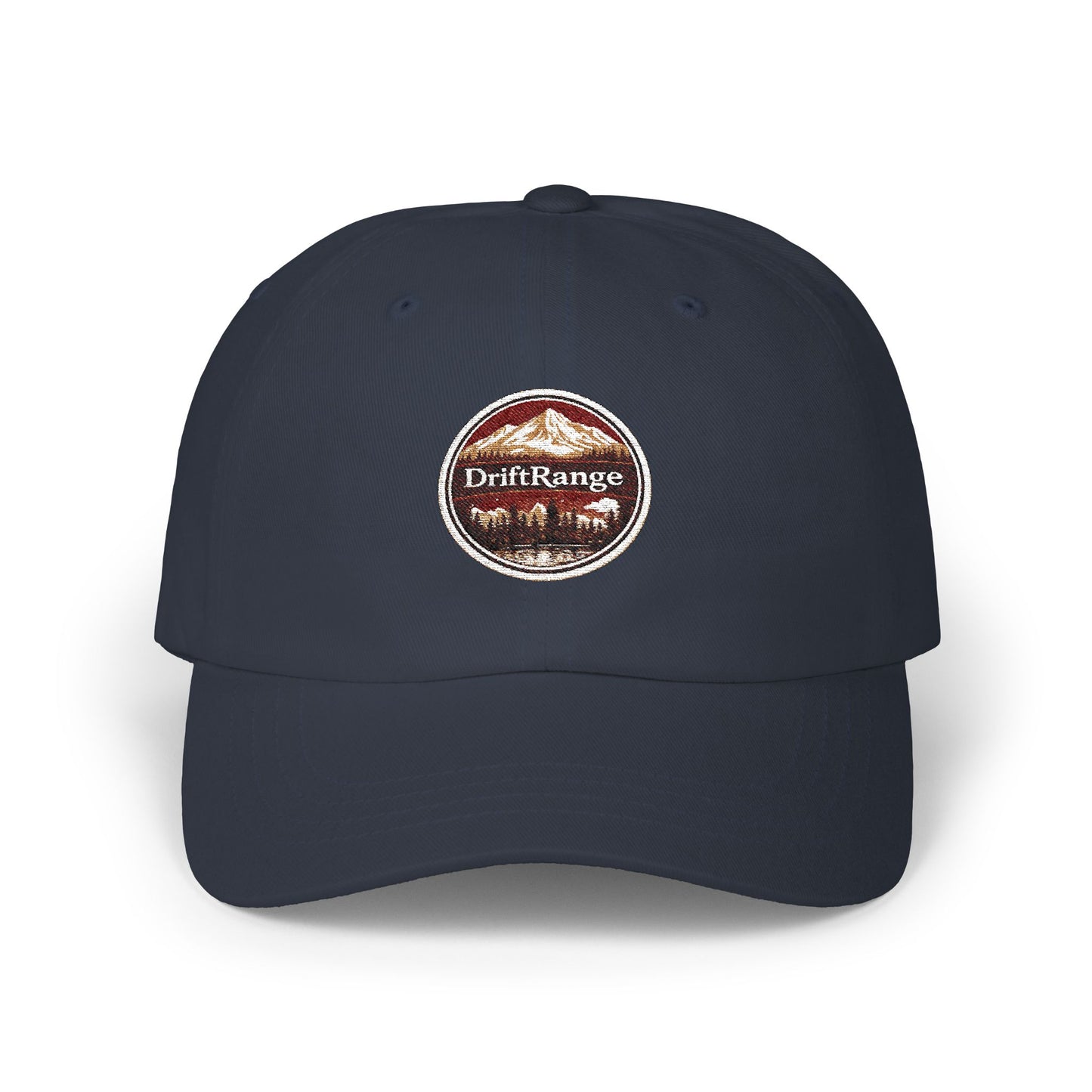 DriftRange Vintage Patch Dad Cap – Classic Embroidered Baseball Hat