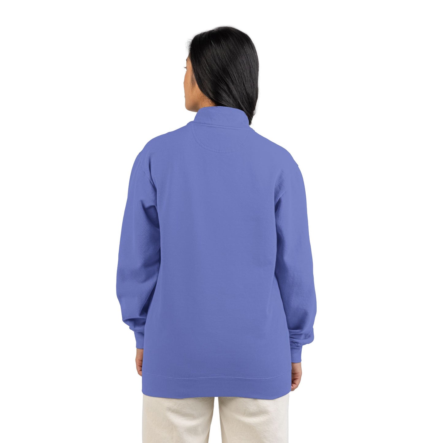 Drift Range Quarter-Zip Sweatshirt — Minimalist Gray Pullover