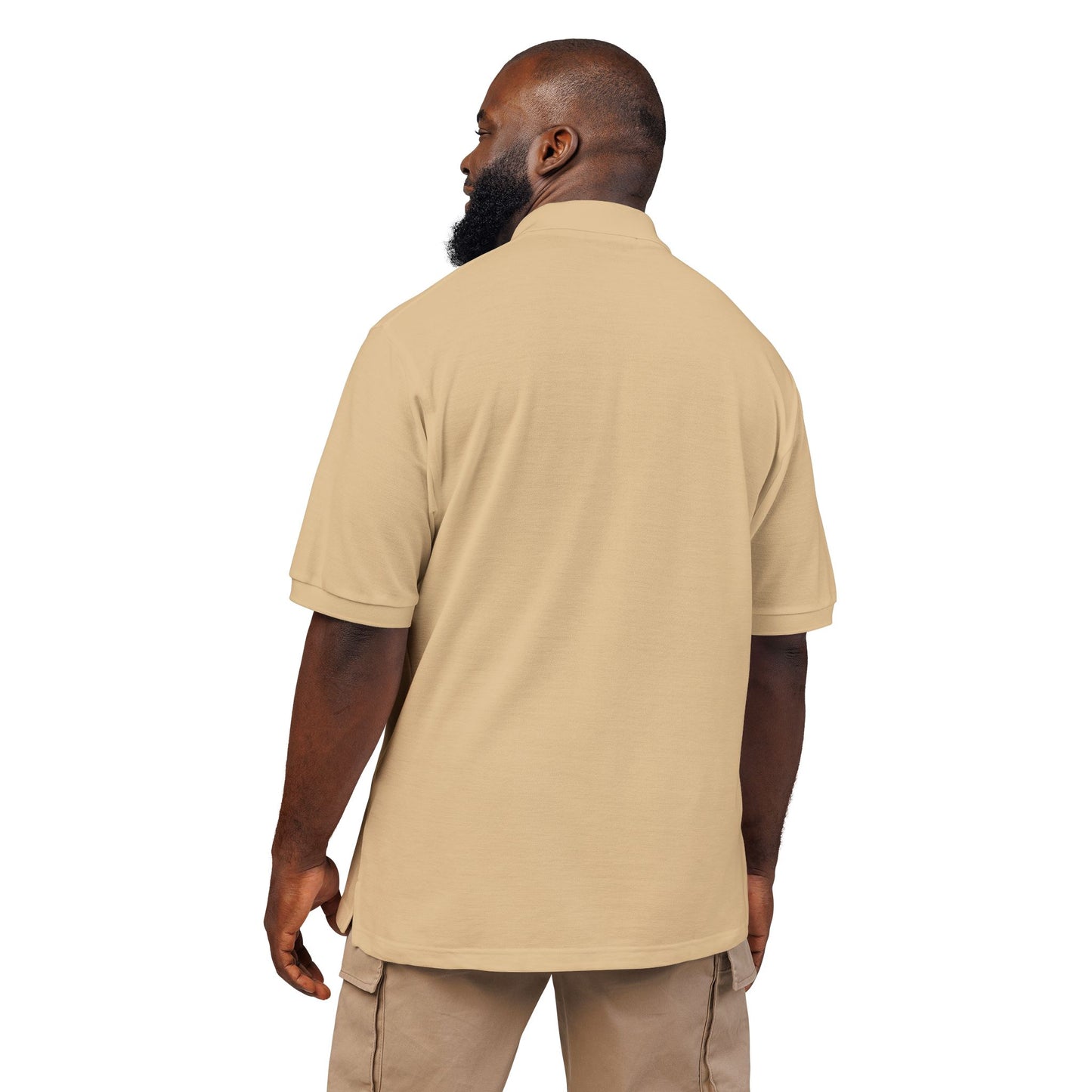 Embroidered DR LOGO Polo Shirt — Minimal Mountain Logo