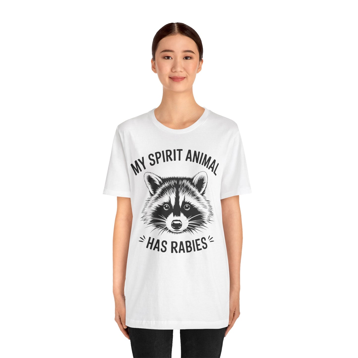 Raccoon Tee - "My Spirit Animal Has Rabies" Graphic T-Shirt