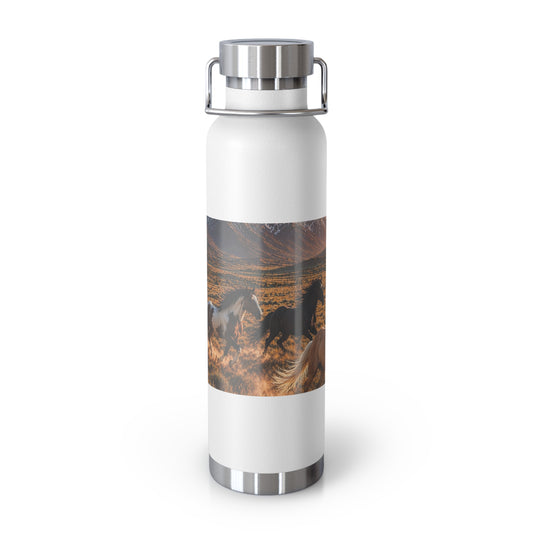 22oz Insulated Water Bottle — Wild Horse Mountain Landscape