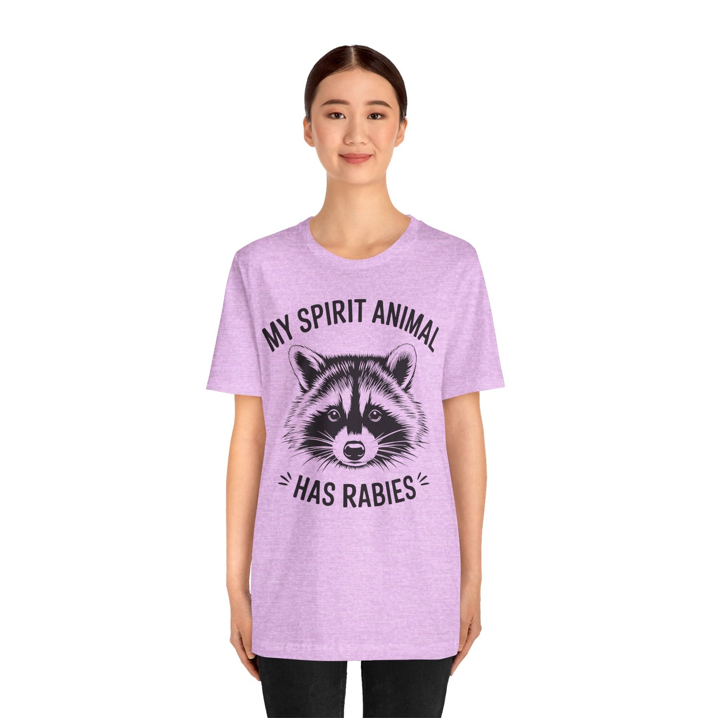 Raccoon Tee - "My Spirit Animal Has Rabies" Graphic T-Shirt