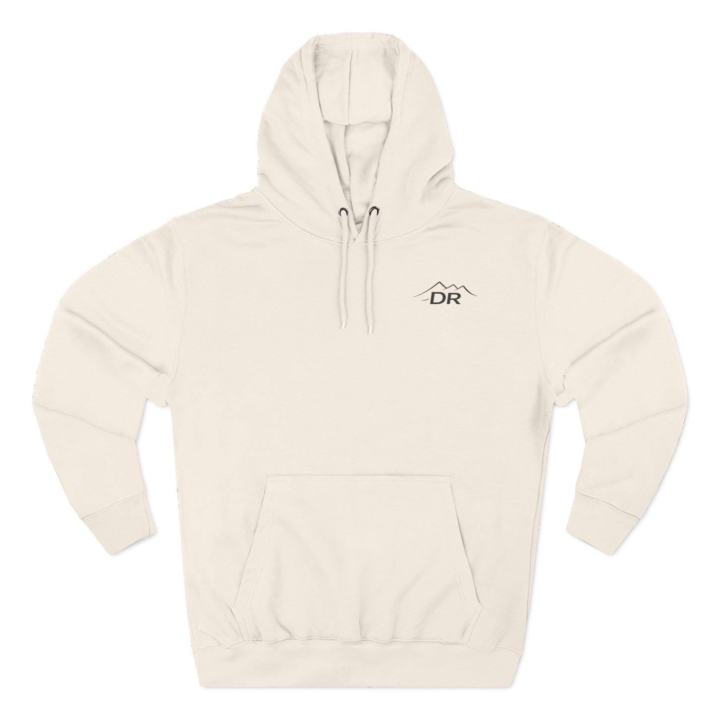 Drift Range Fleece Hoodie – 'DR' Chest Logo & Back Text Casual Pullover
