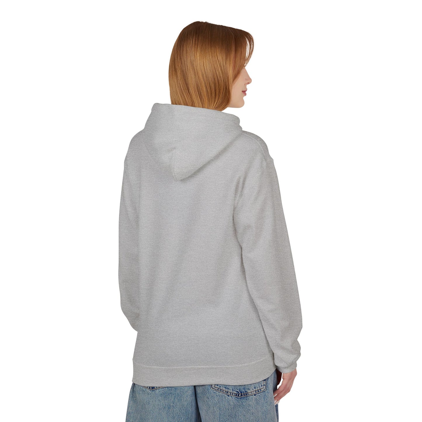 Quiet & Free Mountain Hoodie — Minimal Nature Graphic Pullover