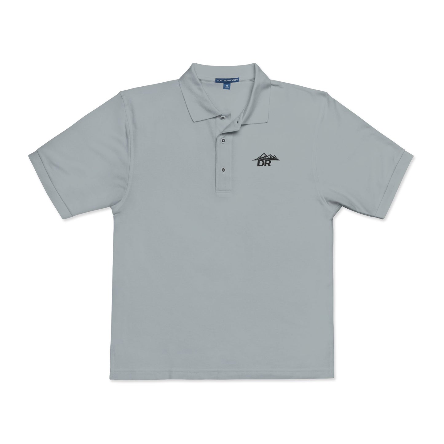 Embroidered DR LOGO Polo Shirt — Minimal Mountain Logo