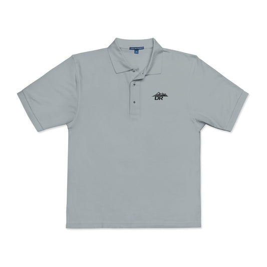 Embroidered DR LOGO Polo Shirt — Minimal Mountain Logo