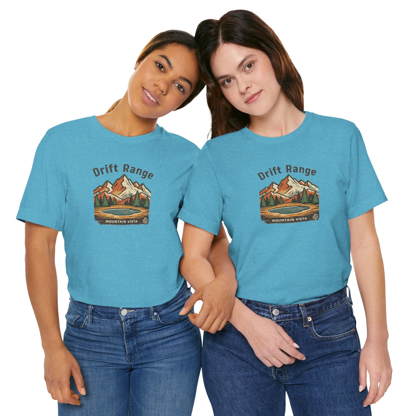 Drift Range Mountain Vista T‑Shirt — Vintage Outdoor Adventure Tee