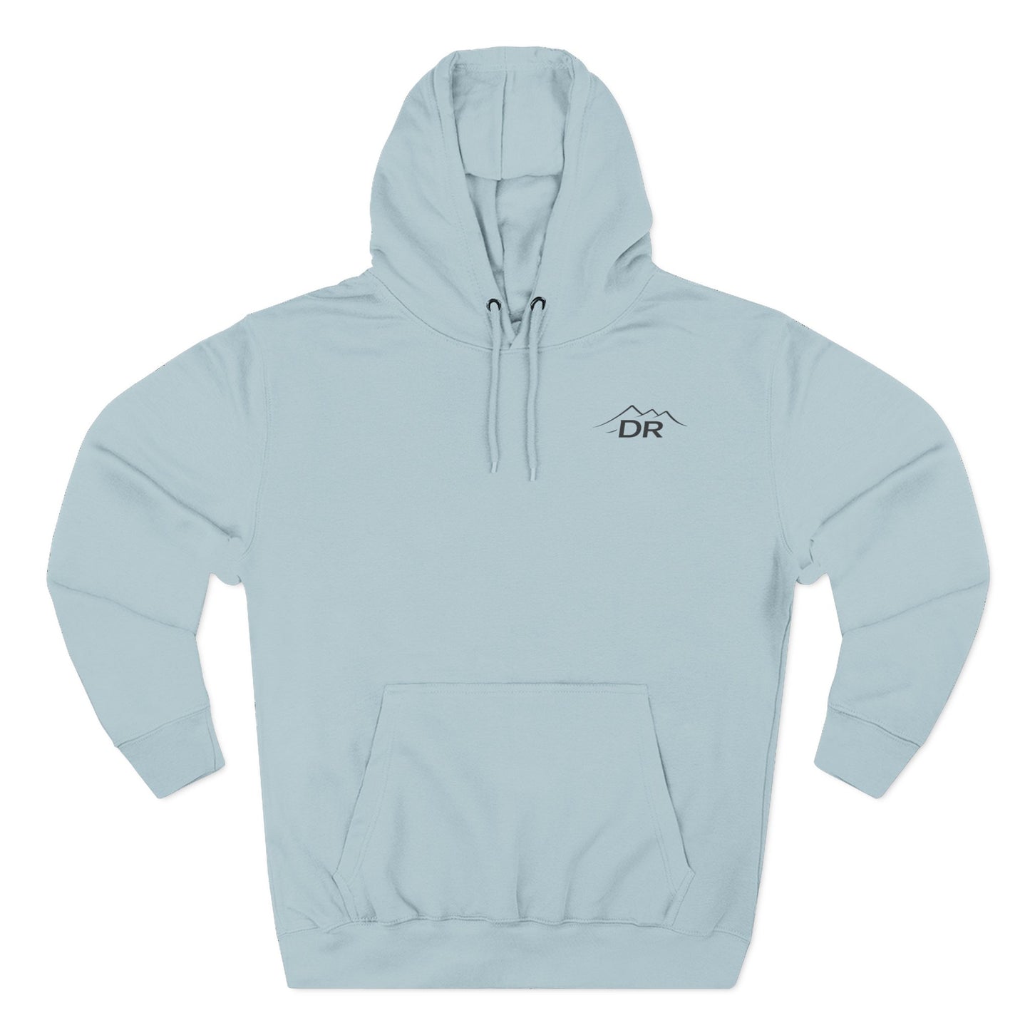 Drift Range Fleece Hoodie – 'DR' Chest Logo & Back Text Casual Pullover