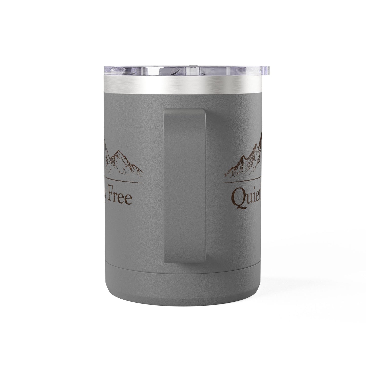 Quietly Free Mountain Insulated Coffee Tumbler - 15oz Travel Mug
