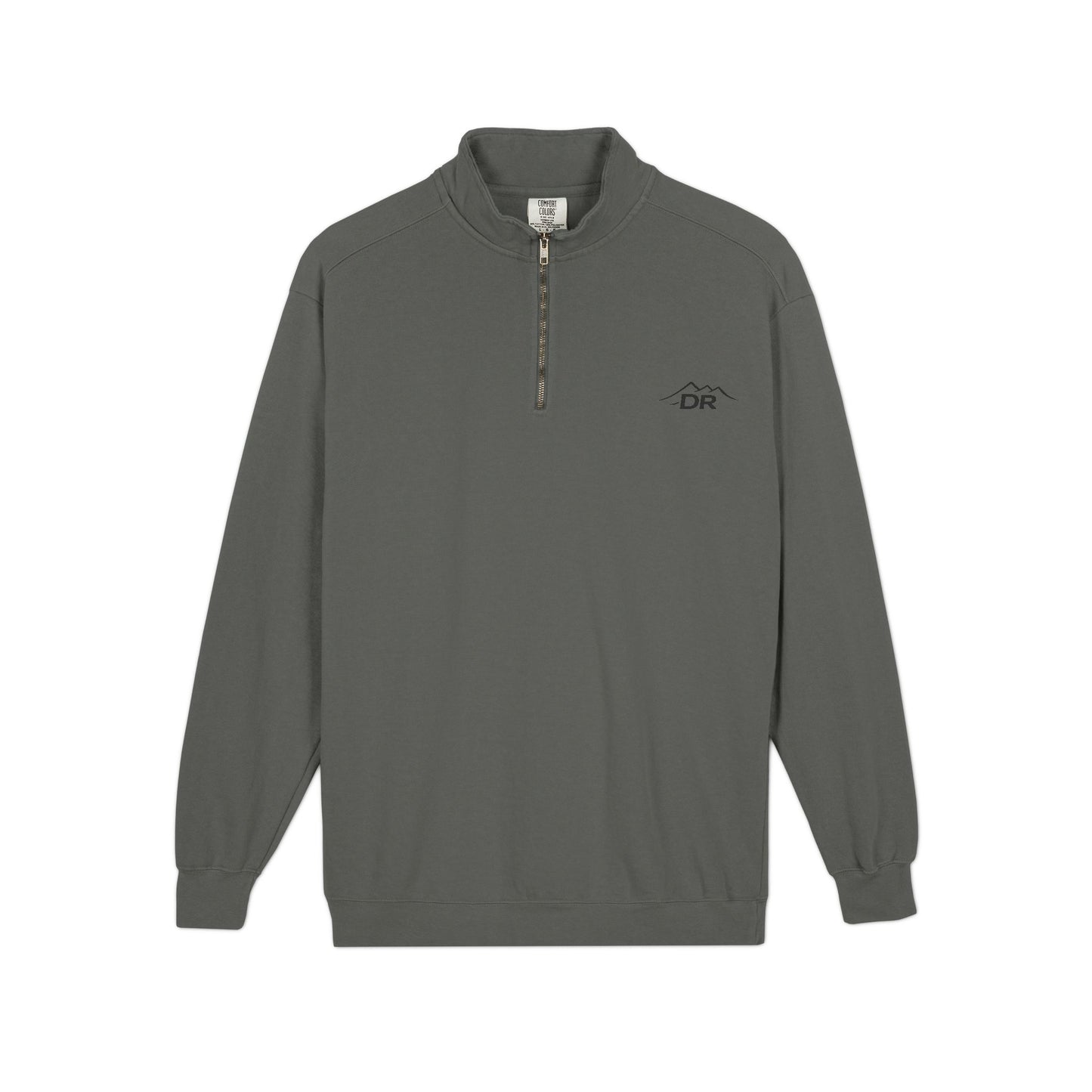Drift Range Quarter-Zip Sweatshirt — Minimalist Gray Pullover