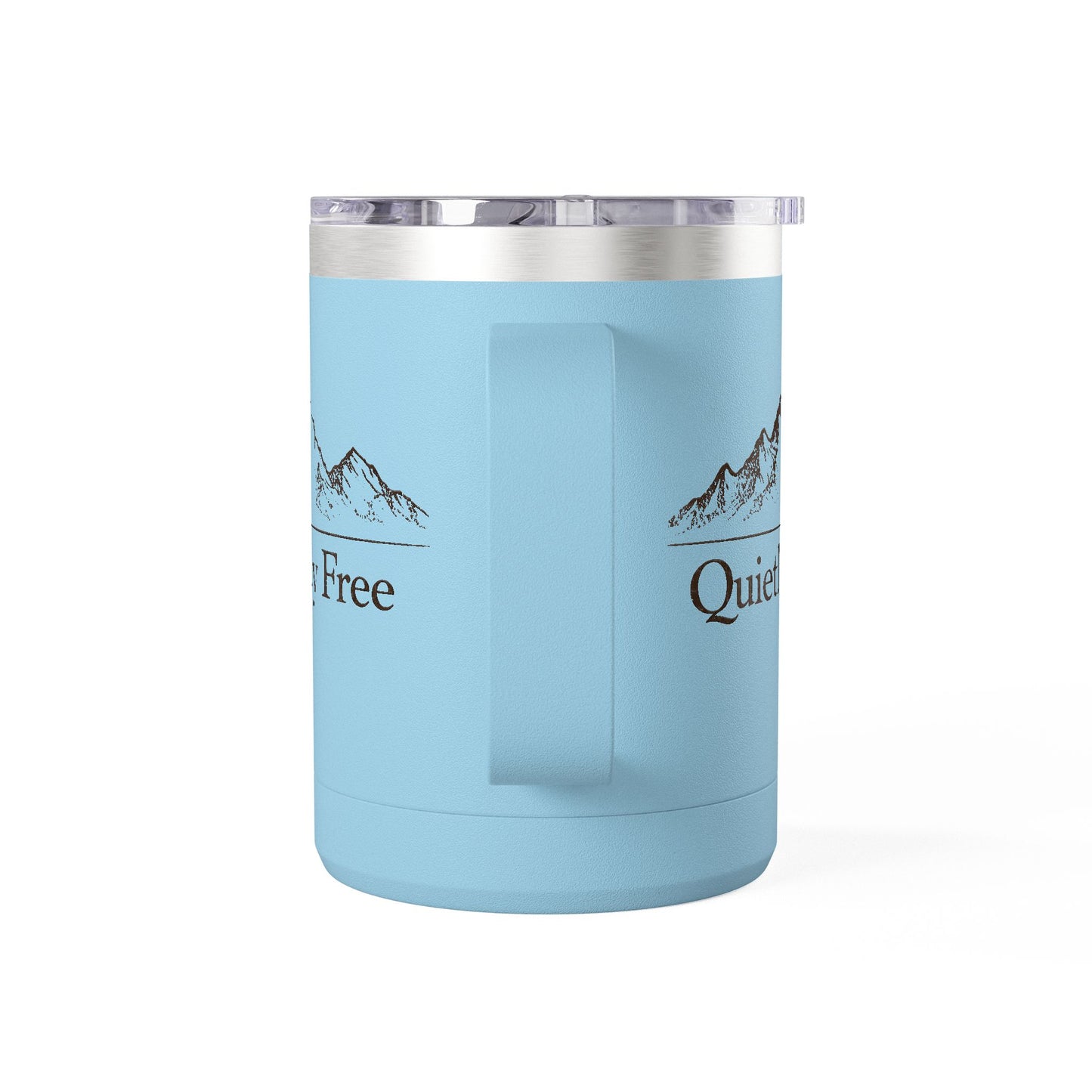 Quietly Free Mountain Insulated Coffee Tumbler - 15oz Travel Mug