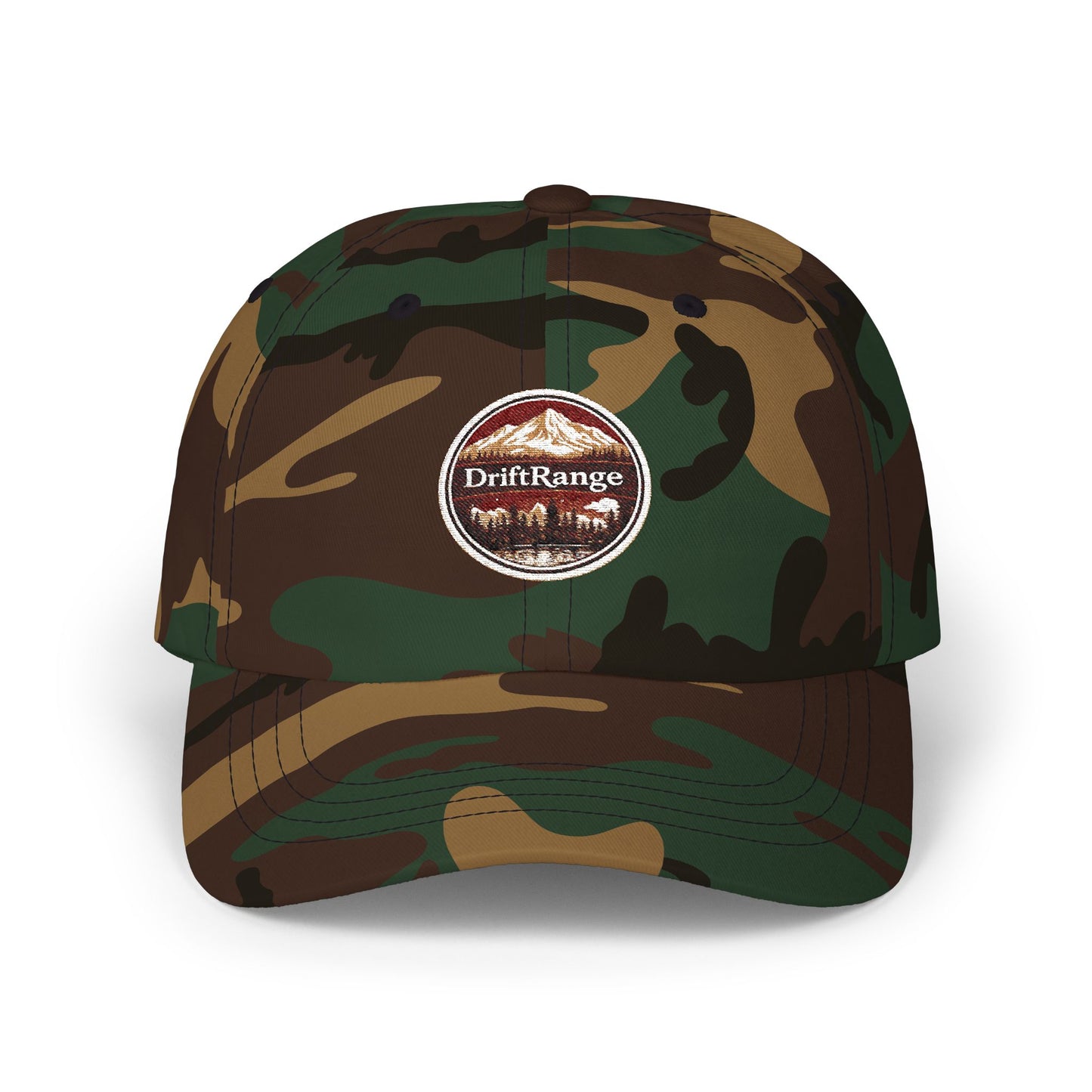 DriftRange Vintage Patch Dad Cap – Classic Embroidered Baseball Hat
