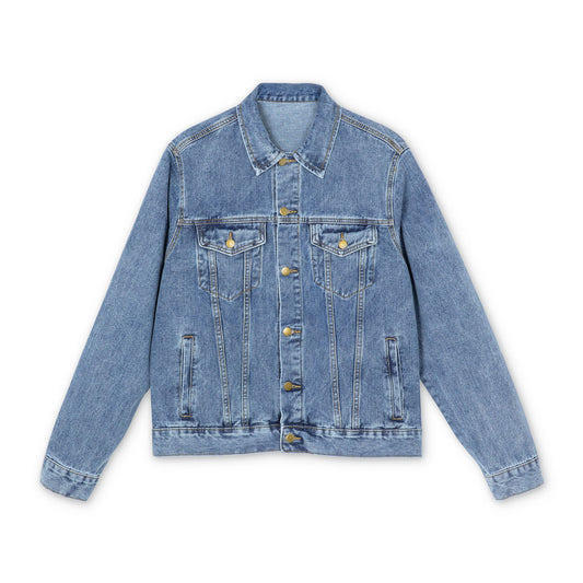 Denim Jacket – Patriotic Eagle Back Graphic (American Flag)