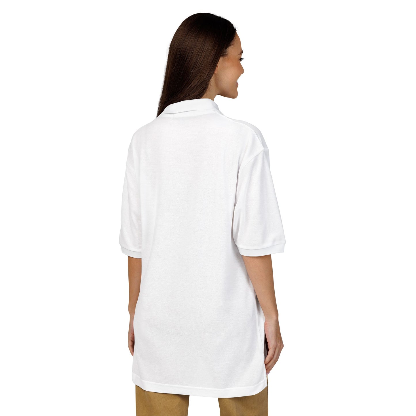 Embroidered DR LOGO Polo Shirt — Minimal Mountain Logo