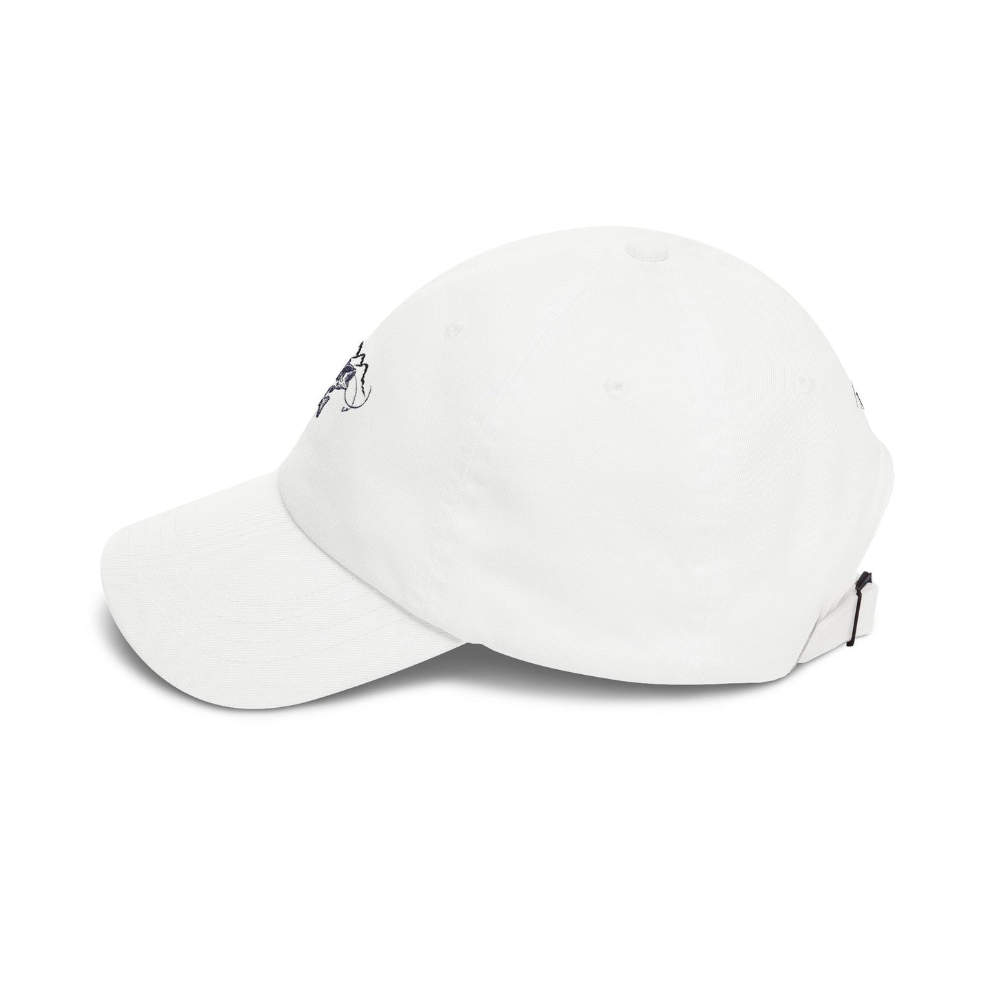 Dad Cap — Minimal Trout & Mountain Embroidered Fishing Hat