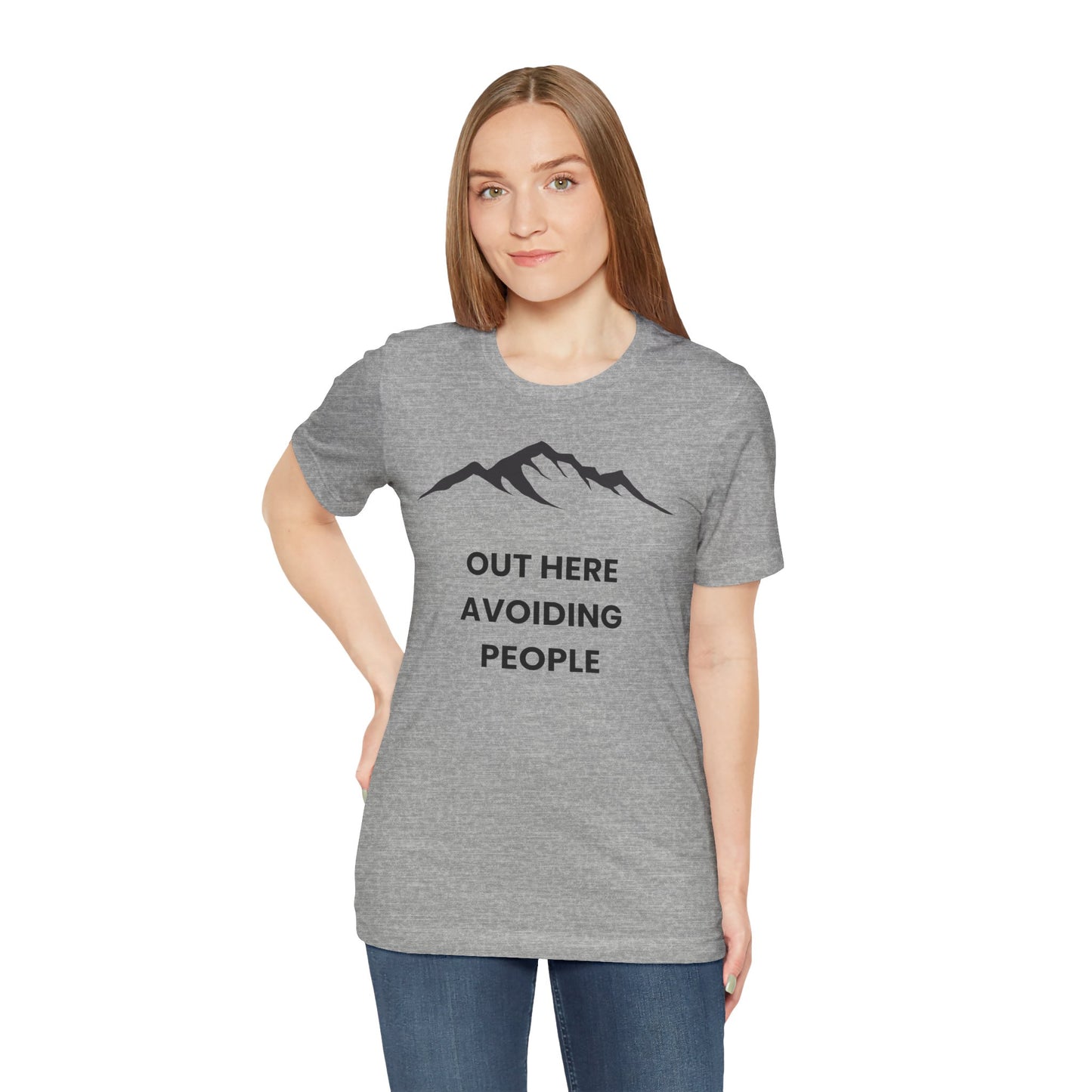 Out Here Avoiding People Mountain T-Shirt